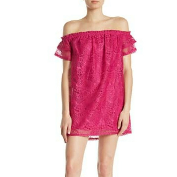 Love Fire Strapless lace shift dress size small - Picture 1 of 5